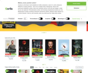 Gorila.sk(Knihy, filmy (DVD a Blu-ray), hudba a hry so super zľavami) Screenshot