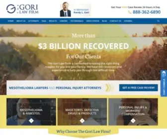 Gorilaw.com(Nationwide Mesothelioma & Asbestos Exposure Lawyers) Screenshot