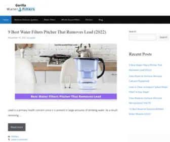 Gorilla-Waterfilter.com(Fall Into The Water Filter) Screenshot