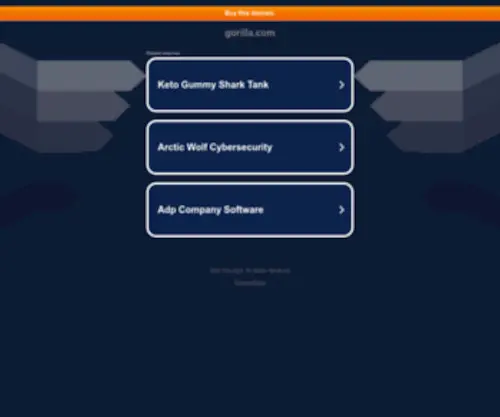 Gorilla.com(Gorilla) Screenshot