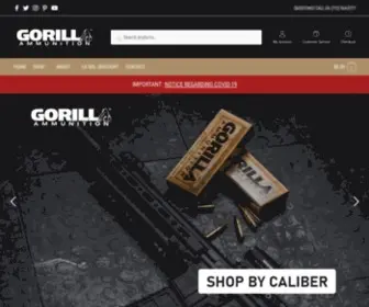 Gorillaammo.com(Gorilla Ammunition) Screenshot