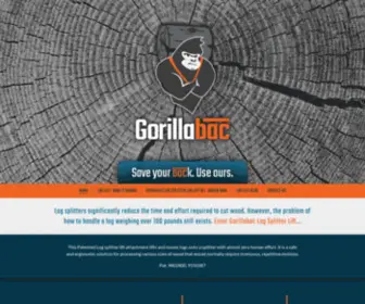 Gorillabac.com(Log Splitter Lift) Screenshot