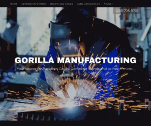 Gorillacages.com(Gorilla Manufacturing) Screenshot