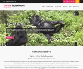 Gorillaexpeditions.net(Gorilla Trekking) Screenshot