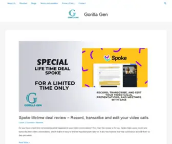 Gorillagen.com(Gorilla Gen) Screenshot