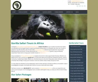 Gorillasafaritour.com(Gorilla Tours Africa) Screenshot