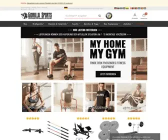 Gorillasports.de(Gorilla Sports ► Dein Online Shop für Bodybuilding & Fitness) Screenshot