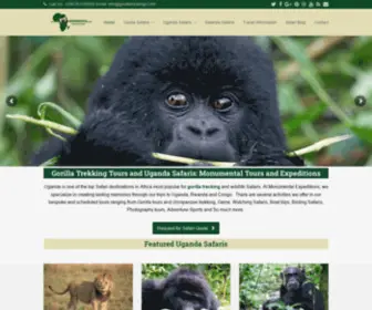 Gorillatrackings.com(Gorilla Trekking in Uganda) Screenshot