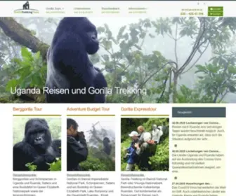 Gorillatrekkingtours.com(Berggorilla Uganda) Screenshot