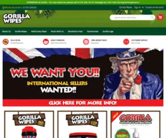 Gorillawipes.co.uk(Gorilla Wipes®) Screenshot