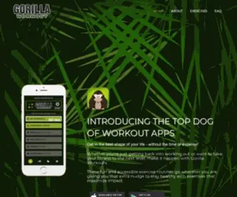 Gorillaworkoutapp.com(Gorilla Workout) Screenshot