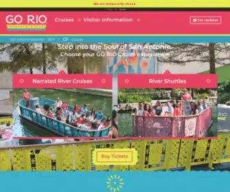 Goriocruises.com(San Antonio River Walk Boat Tours) Screenshot