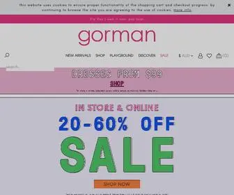 Gormanshop.com.au(Shop Women's Organic Clothing) Screenshot