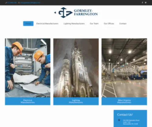 Gormley-Farrington.com(Electrical & Lighting Manufacturers' Representative) Screenshot