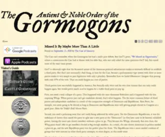 Gormogons.com(The Gormogons) Screenshot