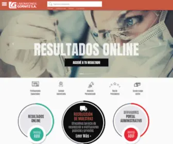 Gornitz.com(Laboratorio Gornitz Cordoba Villa Maria Argentina Pacientes Bioquimicos Medicos Veterinarias Bromatologia Investigacion Docencia eLearning) Screenshot