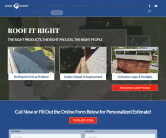 Goroofitright.com(Roofing Contractor) Screenshot