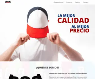 Gorrasbnd.com(Gorras y Bordados BND) Screenshot