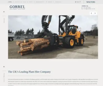 Gorrel.co.uk(The UK's Leading Plant Hire Company) Screenshot