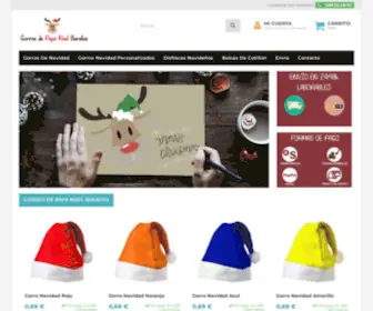 Gorrosdepapanoelbaratos.com(Gorros de Papa Noel Baratos) Screenshot