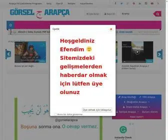 Gorselarapca.com(Görsel Arapça) Screenshot