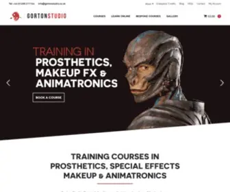 Gortonstudio.co.uk(Special Effects Makeup & Prosthetics Courses by Gorton Studio) Screenshot