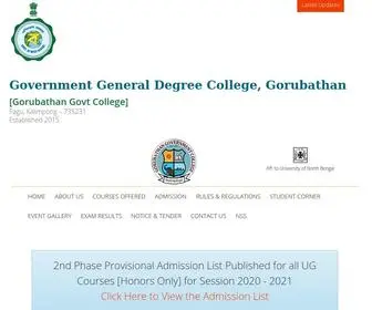 Gorubathanggdc.co.in(Gorubathan Government College) Screenshot