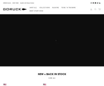 Goruck.com(The Rucking Company) Screenshot