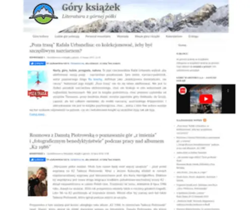 Goryksiazek.pl(Góry Książek to blog poświęcony literaturze górskiej) Screenshot