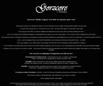 Gorzcore.com(Gorzcore Media Agence Web) Screenshot