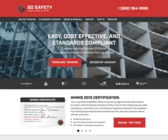 Gosafety.ca(Go Safety Compliance Centre) Screenshot