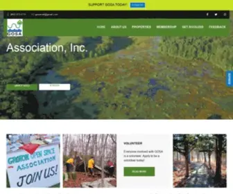 Gosaonline.org(Groton Open Space Association) Screenshot