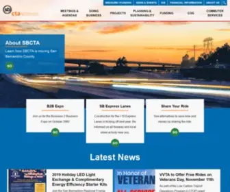 Gosbcta.com(SBCTA) Screenshot