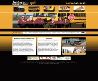 Goschoolbus.com(Anderson Coach & Travel) Screenshot