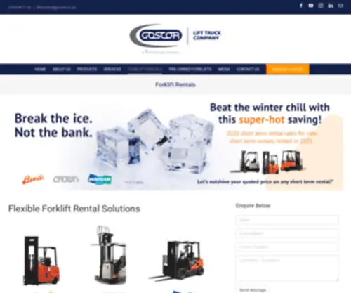 Goscorrental.co.za(The Goscor Lift Truck Company team) Screenshot