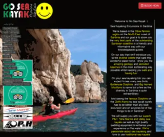 Goseakayak.com(Sea Kayaking Tours Sardinia) Screenshot