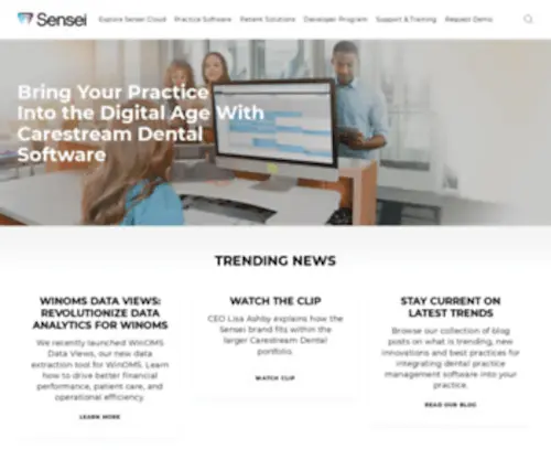 Gosensei.com(Our portfolio of dental practice management software) Screenshot
