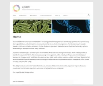 Goseqit.com(Sequence based microbial diagnostics) Screenshot