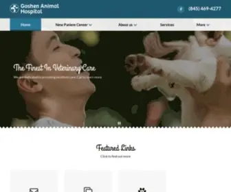 Goshenanimalhospital.com(Veterinarian in Chester) Screenshot