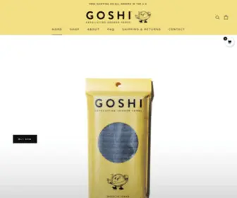 Goshi.com(Exfoliating Shower Towel) Screenshot
