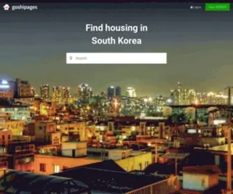 Goshipages.com(Find Housing in Korea) Screenshot