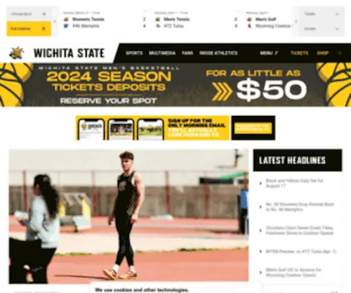 Goshockers.com(Wichita State Athletics) Screenshot