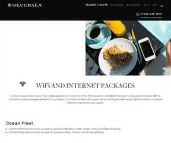 Gosilversea.com(Silversea WiFi Service) Screenshot