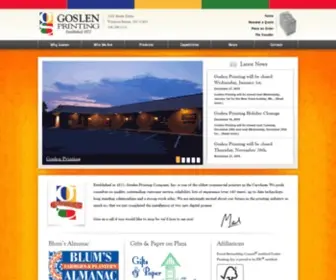 Goslenprinting.com(Goslen Printing Company) Screenshot