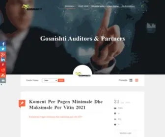 Gosnishti.com(Gosnishti Auditors Albania) Screenshot