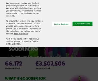 Gosober.org.uk(Go Sober for October) Screenshot