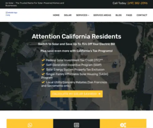 Gosolarcalifornia.org(Go Solar California) Screenshot