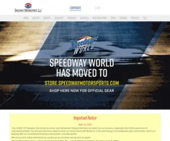 Gospeedwayworld.com(Official Store for Speedway Motorsports Merchandise) Screenshot