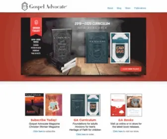 Gospeladvocate.com(Gospel Advocate) Screenshot