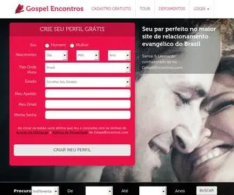 Gospelencontros.com(Site de Relacionamento Evang) Screenshot